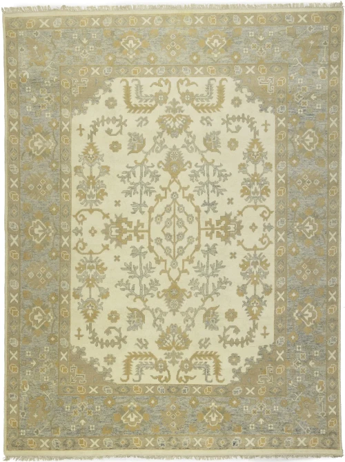 Muted Colors Floral 9X12 Oushak Chobi Oriental Rug