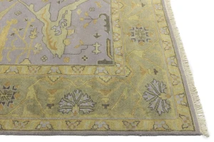 Muted Colors Floral 9X11'4 Oushak Chobi Oriental Rug