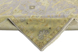 Muted Colors Floral 9X11'4 Oushak Chobi Oriental Rug