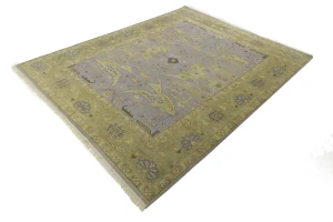 Muted Colors Floral 9X11'4 Oushak Chobi Oriental Rug