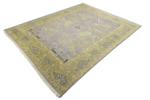 Muted Colors Floral 9X11'4 Oushak Chobi Oriental Rug