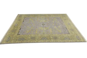 Muted Colors Floral 9X11'4 Oushak Chobi Oriental Rug
