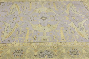 Muted Colors Floral 9X11'4 Oushak Chobi Oriental Rug