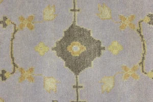 Muted Colors Floral 9X11'4 Oushak Chobi Oriental Rug