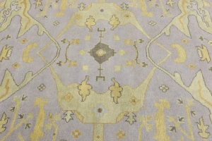 Muted Colors Floral 9X11'4 Oushak Chobi Oriental Rug