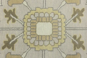 Gray Floral Traditional 9X12 Oushak Chobi Oriental Rug