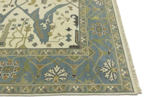 Muted Colors Floral 9X12 Oushak Oriental Rug