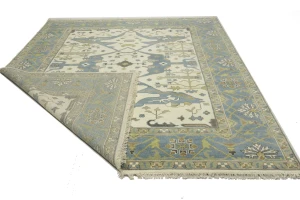 Muted Colors Floral 9X12 Oushak Oriental Rug