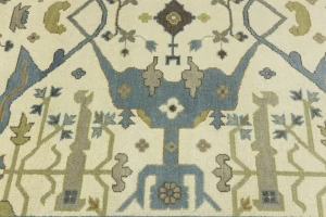 Muted Colors Floral 9X12 Oushak Oriental Rug