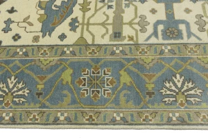 Muted Colors Floral 9X12 Oushak Oriental Rug