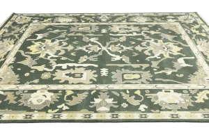 Muted Colors Floral 10X14 Oushak Chobi Oriental Rug