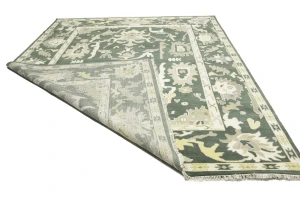Muted Colors Floral 10X14 Oushak Chobi Oriental Rug