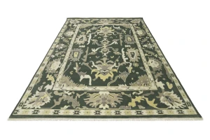 Muted Colors Floral 10X14 Oushak Chobi Oriental Rug