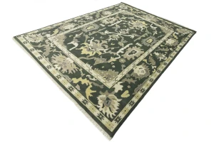 Muted Colors Floral 10X14 Oushak Chobi Oriental Rug