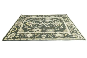 Muted Colors Floral 10X14 Oushak Chobi Oriental Rug