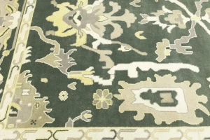 Muted Colors Floral 10X14 Oushak Chobi Oriental Rug