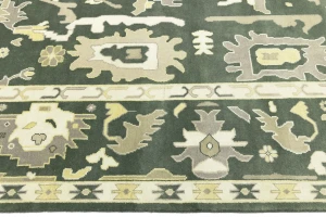 Muted Colors Floral 10X14 Oushak Chobi Oriental Rug