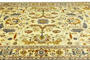 Muted Colors Floral 10X14 Oushak Chobi Oriental Rug