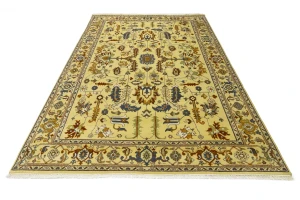 Muted Colors Floral 10X14 Oushak Chobi Oriental Rug