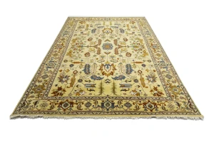 Muted Colors Floral 10X14 Oushak Chobi Oriental Rug