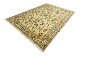 Muted Colors Floral 10X14 Oushak Chobi Oriental Rug