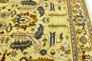 Muted Colors Floral 10X14 Oushak Chobi Oriental Rug