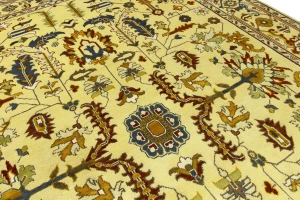 Muted Colors Floral 10X14 Oushak Chobi Oriental Rug