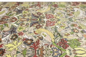 Beige Floral 10X14 Chobi Oriental Rug