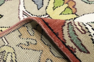 Beige Floral 10X14 Chobi Oriental Rug