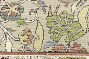 Beige Floral 10X14 Chobi Oriental Rug