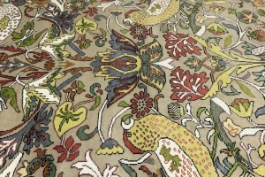 Beige Floral 10X14 Chobi Oriental Rug