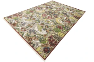 Beige Floral 10X14 Chobi Oriental Rug