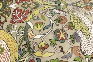 Beige Floral 10X14 Chobi Oriental Rug