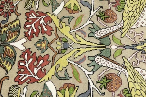 Beige Floral 10X14 Chobi Oriental Rug
