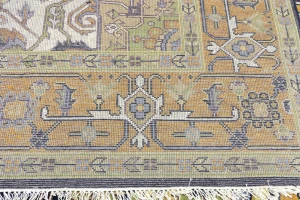 Dark Purple-navy Floral 10X13 Heriz Serapi Oriental Rug