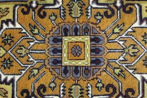 Dark Purple-navy Floral 10X13 Heriz Serapi Oriental Rug