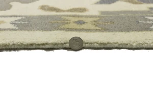 Cream Floral Traditional 10X14 Oushak Chobi Oriental Rug