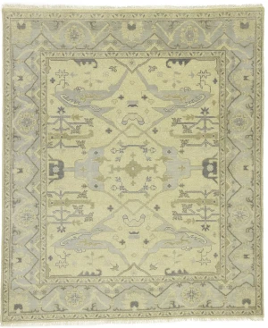 Cream Floral Traditional 8X10 Oushak Oriental Rug