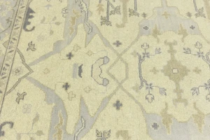 Cream Floral Traditional 8X10 Oushak Oriental Rug