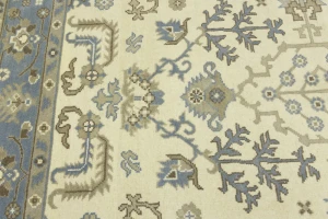 Muted Colors Floral Transitional 8X10 Oushak Oriental Rug