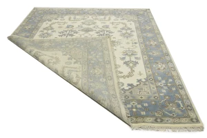 Muted Colors Floral Transitional 8X10 Oushak Oriental Rug