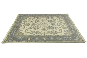 Muted Colors Floral Transitional 8X10 Oushak Oriental Rug