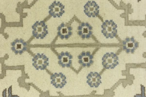 Muted Colors Floral Transitional 8X10 Oushak Oriental Rug