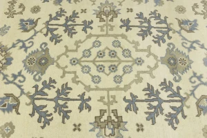 Muted Colors Floral Transitional 8X10 Oushak Oriental Rug