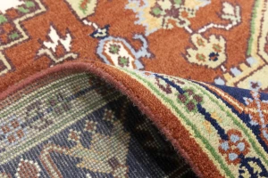 Orange Floral 8X10 Heriz Serapi Oriental Rug