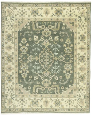 Muted Colors Floral Transitional 8X10 Oushak Chobi Oriental Rug