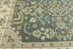 Muted Colors Floral Transitional 8X10 Oushak Chobi Oriental Rug