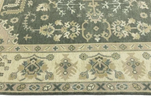 Muted Colors Floral Transitional 8X10 Oushak Chobi Oriental Rug