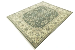 Muted Colors Floral Transitional 8X10 Oushak Chobi Oriental Rug