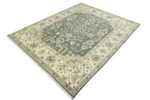 Muted Colors Floral Transitional 8X10 Oushak Chobi Oriental Rug